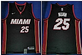 Heat 25 Kendrick Nunn Black Nike Swingman Jersey,baseball caps,new era cap wholesale,wholesale hats